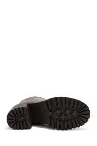 بوت زنانه ویژن جیر چرمی پاشنه ضخیم دری مد