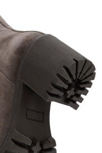 بوت زنانه ویژن جیر چرمی پاشنه ضخیم دری مد