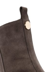 بوت زنانه ویژن جیر چرمی پاشنه ضخیم دری مد