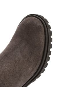 بوت زنانه ویژن جیر چرمی پاشنه ضخیم دری مد