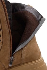 بوت زنانه کامل چرمی زیپ‌دار دری مد