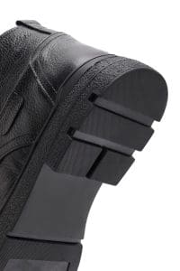 بوت مردانه چرم مشکی زیپ دار دری مد