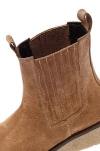 بوت چلسی زنانه شتری سوییت چرم ضخیم دری مد