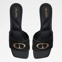 دمپایی زنانه پاشنه بلند مشکی آلدو COTEAZUR – ALDO