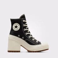 لوفر لژدار کانورس آل استار Chuck 70 De Luxe Heel مشکی زنانه اورجینال