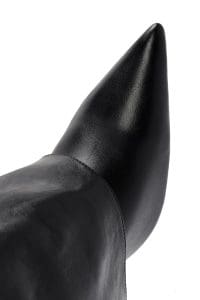 چکمه زنانه مشکی چرمی پاشنه باریک بلند دری مد