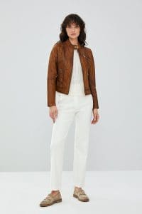 کت چرم شتری زنانه کایلی دری مد