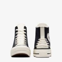 کتونی بنددار کانورس آل استار Chuck Taylor All Star Crafted Laces Lift مشکی زنانه لژدار اورجینال