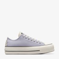 کتونی بنددار کانورس آل استار Chuck Taylor All Star Lift Crafted Laces بنفش زنانه لژدار اورجینال