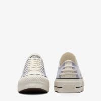 کتونی بنددار کانورس آل استار Chuck Taylor All Star Lift Crafted Laces بنفش زنانه لژدار اورجینال