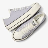 کتونی بنددار کانورس آل استار Chuck Taylor All Star Lift Crafted Laces بنفش زنانه لژدار اورجینال