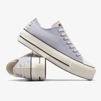 کتونی بنددار کانورس آل استار Chuck Taylor All Star Lift Crafted Laces بنفش زنانه لژدار اورجینال