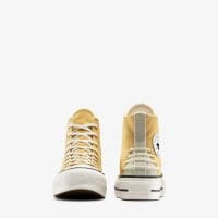 کتونی بنددار کانورس آل استار Chuck Taylor All Star Lift Crafted Laces نارنجی زنانه لژدار اورجینال