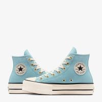 کتونی جیر کانورس آل استار Chuck Taylor All Star Lift آبی روشن زنانه لژدار اورجینال