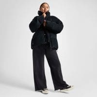 کتونی جیر کانورس آل استار Chuck Taylor All Star Puff Lift مشکی زنانه اورجینال