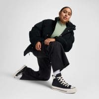 کتونی جیر کانورس آل استار Chuck Taylor All Star Puff Lift مشکی زنانه اورجینال