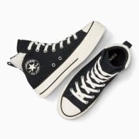 کتونی جیر کانورس آل استار Chuck Taylor All Star Puff Lift مشکی زنانه اورجینال