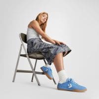 کتونی جیر کانورس آل استار Run Star Trainer آبی مردانه و زنانه اورجینال