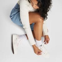 کتونی زنانه کانورس آل استار Chuck Taylor All Star Lift Floral Embroidery Low Top کرم اورجینال