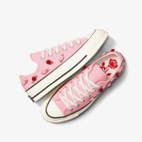 کتونی طرح ولنتاین کانورس آل استار Chuck 70 صورتی مردانه و زنانه اورجینال