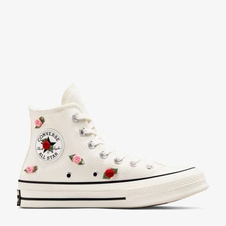 کتونی طرح گل رز کانورس آل استار Chuck 70 کرم مردانه و زنانه اورجینال