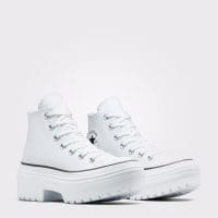 کتونی لژدار زنانه کانورس آل استار Chuck Taylor All Star Lugged Heel سفید اورجینال
