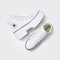 کتونی لژدار زنانه کانورس آل استار Chuck Taylor All Star Lugged Heel سفید اورجینال