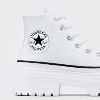 کتونی لژدار زنانه کانورس آل استار Chuck Taylor All Star Lugged Heel سفید اورجینال