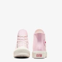 کتونی لژدار طرح قلب کانورس آل استار Chuck Taylor All Star Lift صورتی زنانه اورجینال