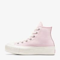 کتونی لژدار طرح قلب کانورس آل استار Chuck Taylor All Star Lift صورتی زنانه اورجینال