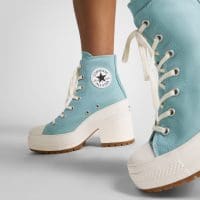 کتونی لژدار کانورس آل استار Chuck 70 De Luxe Heel آبی مردانه و زنانه اورجینال