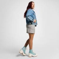 کتونی لژدار کانورس آل استار Chuck 70 De Luxe Heel آبی مردانه و زنانه اورجینال