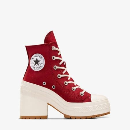 کتونی لژدار کانورس آل استار Chuck 70 De Luxe Heel زرشکی مردانه و زنانه اورجینال