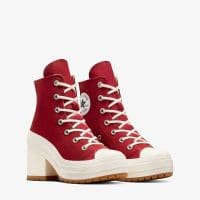 کتونی لژدار کانورس آل استار Chuck 70 De Luxe Heel زرشکی مردانه و زنانه اورجینال