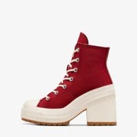 کتونی لژدار کانورس آل استار Chuck 70 De Luxe Heel زرشکی مردانه و زنانه اورجینال