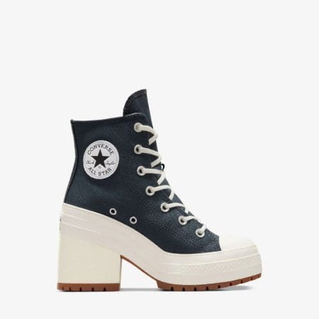 کتونی لژدار کانورس آل استار Chuck 70 De Luxe Heel سرمه‌ای مردانه و زنانه اورجینال