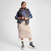 کتونی لژدار کانورس آل استار Chuck 70 De Luxe Heel سرمه‌ای مردانه و زنانه اورجینال