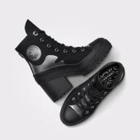 کتونی لژدار کانورس آل استار Chuck 70 De Luxe Heel مشکی مردانه و زنانه اورجینال