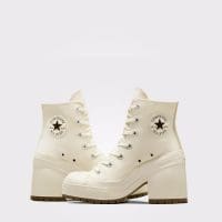 کتونی لژدار کانورس آل استار Chuck 70 De Luxe Heel کرم زنانه اورجینال