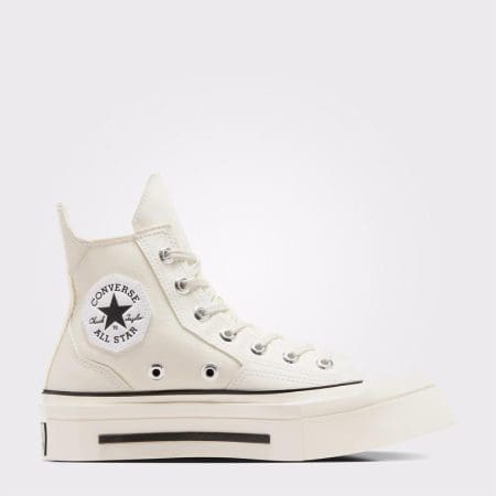 کتونی لژدار کانورس آل استار Chuck 70 De Luxe Squared کرم مردانه و زنانه اورجینال