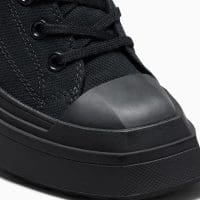 کتونی لژدار کانورس آل استار Chuck 70 De Luxe Wedge مشکی مردانه و زنانه اورجینال