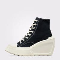 کتونی لژدار کانورس آل استار Chuck 70 De Luxe Wedge مشکی مردانه و زنانه اورجینال