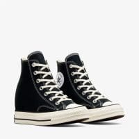 کتونی لژدار کانورس آل استار Chuck 70 Wedge مشکی زنانه اورجینال