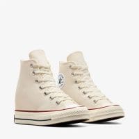 کتونی لژدار کانورس آل استار Chuck 70 Wedge کرم زنانه اورجینال