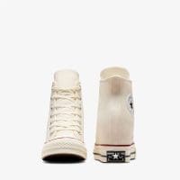 کتونی لژدار کانورس آل استار Chuck 70 Wedge کرم زنانه اورجینال