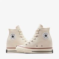 کتونی لژدار کانورس آل استار Chuck 70 Wedge کرم زنانه اورجینال