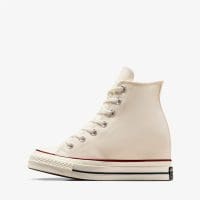 کتونی لژدار کانورس آل استار Chuck 70 Wedge کرم زنانه اورجینال