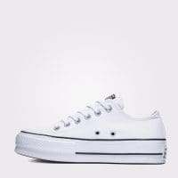 کتونی لژدار کانورس آل استار Chuck Taylor All Star سفید مردانه و زنانه اورجینال