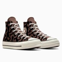 کتونی لژدار کانورس آل استار Chuck Taylor All Star قهوه‌ای زنانه اورجینال
