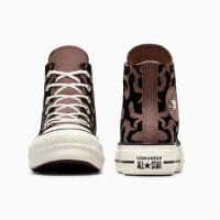 کتونی لژدار کانورس آل استار Chuck Taylor All Star قهوه‌ای زنانه اورجینال